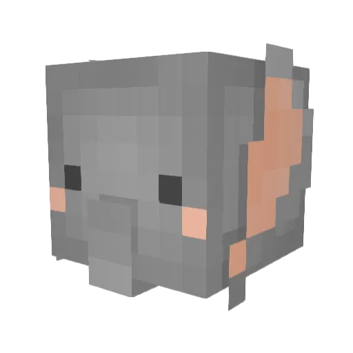 TheyWereAllTaken Minecraft avatar head, 3D render