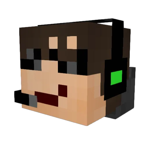 They_Paradox Minecraft avatar head, 3D render