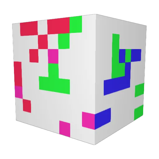Theyluvdew Minecraft avatar head, 3D render