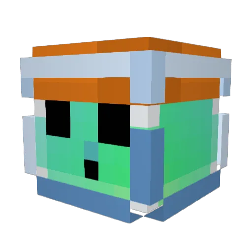 Theyo11 Minecraft avatar head, 3D render