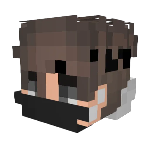 Theyyyp Minecraft avatar head, 3D render