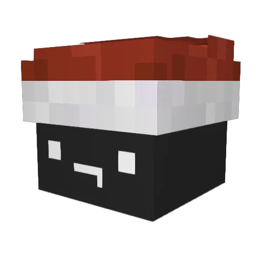 Thezhao3 Minecraft avatar head, 3D render