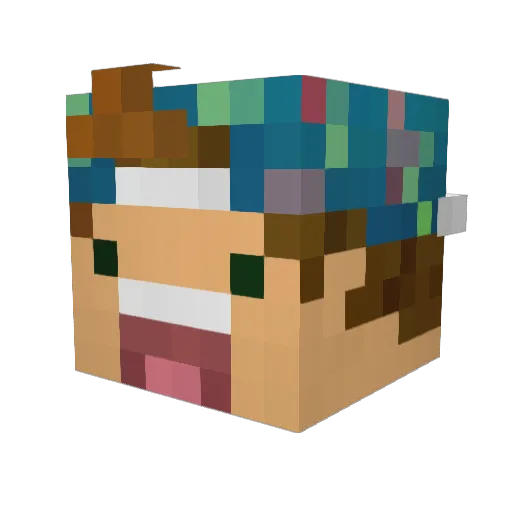 Thezoomboy99 Minecraft avatar head, 3D render
