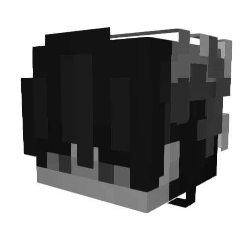 ThezyronHD Minecraft avatar head, 3D render