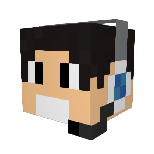 Thi_013 Minecraft avatar head, 3D render