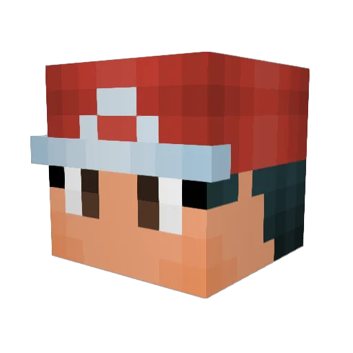 ThiagoIfrit Minecraft avatar head, 3D render