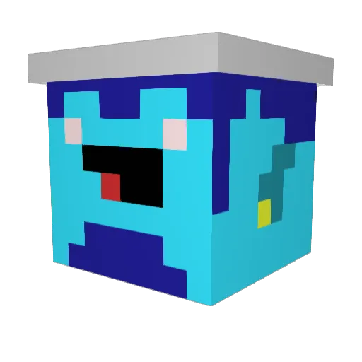 ThiagoN1 Minecraft avatar head, 3D render