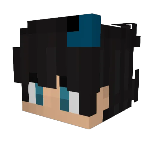 Thiagobdeolii Minecraft avatar head, 3D render
