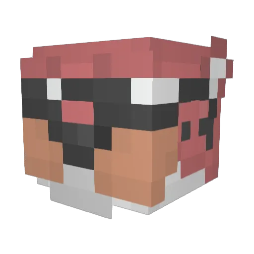Thiaguitoo_ Minecraft avatar head, 3D render
