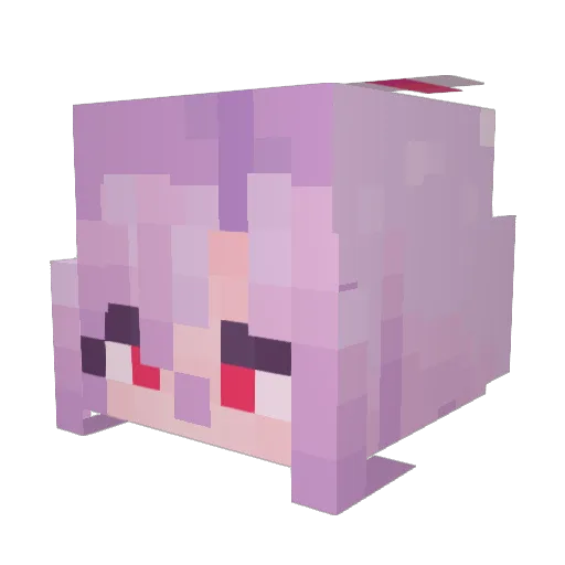 Thiansu Minecraft avatar head, 3D render