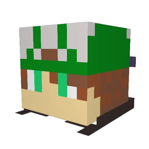 Thibault6244 Minecraft avatar head, 3D render
