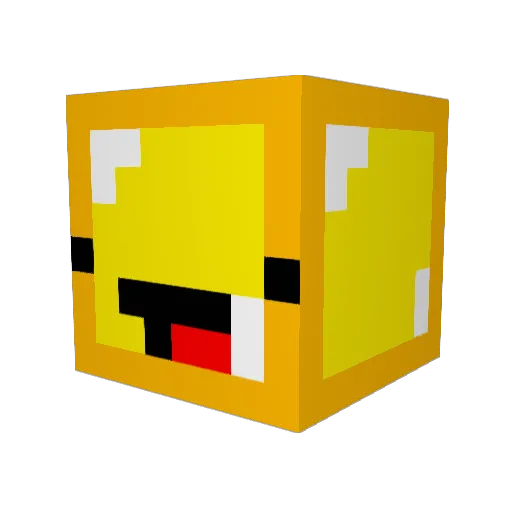 ThibaultAks Minecraft avatar head, 3D render