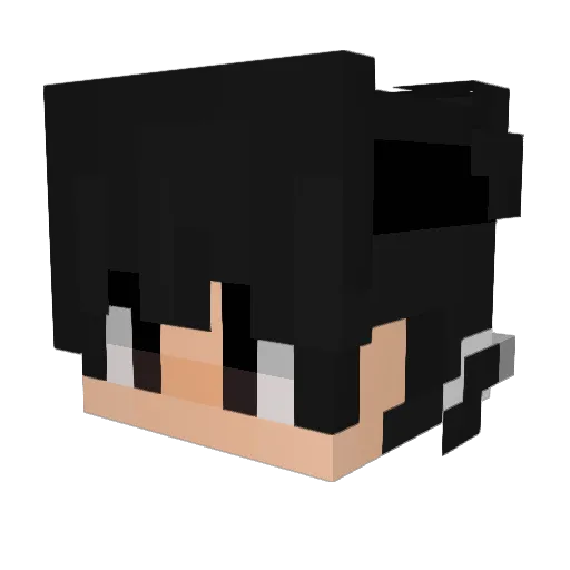 ThibautD7 Minecraft avatar head, 3D render
