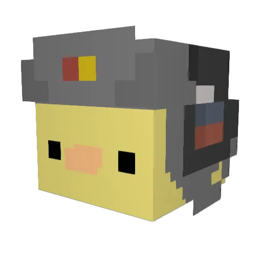 ThicCb0iShReK Minecraft avatar head, 3D render