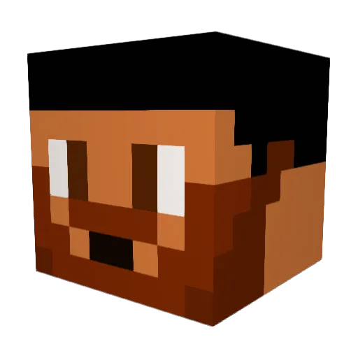 ThiccBoiFred Minecraft avatar head, 3D render