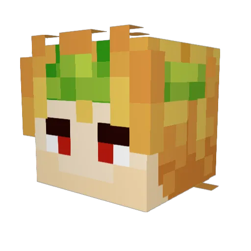 ThiccBoyz Minecraft avatar head, 3D render