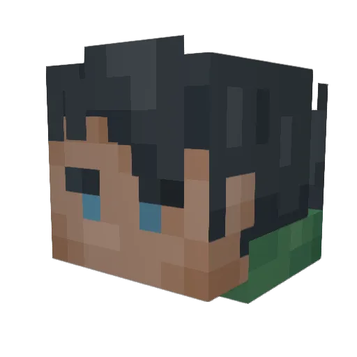 ThiccFemBoy69 Minecraft avatar head, 3D render