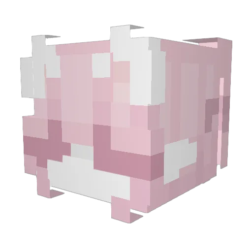 ThiccNessie Minecraft avatar head, 3D render