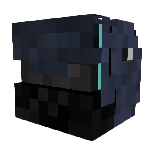 ThiccNutt Minecraft avatar head, 3D render
