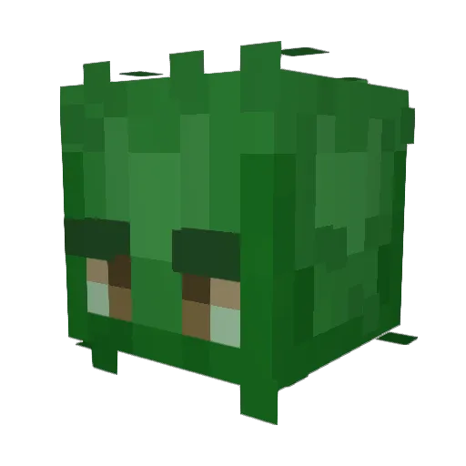 ThiccPickle Minecraft avatar head, 3D render
