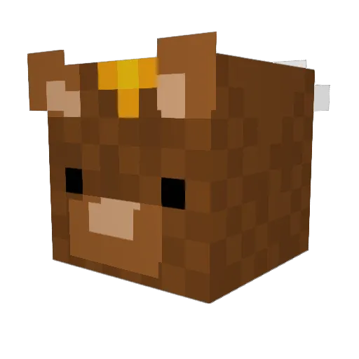 ThiccPotato_ Minecraft avatar head, 3D render