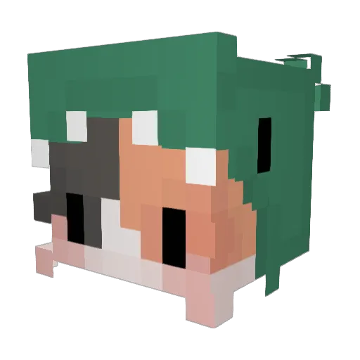 ThiccSoul Minecraft avatar head, 3D render