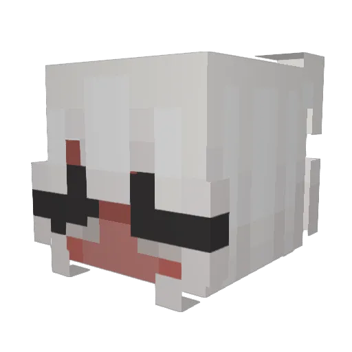 Thiccalicious Minecraft avatar head, 3D render