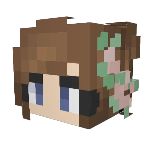 Thiccholas Minecraft avatar head, 3D render