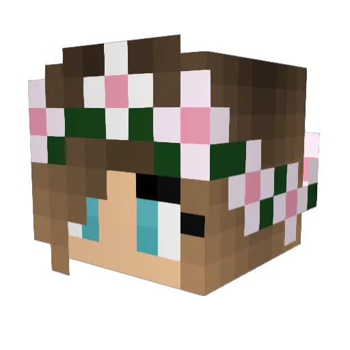 Thiccmous Minecraft avatar head, 3D render