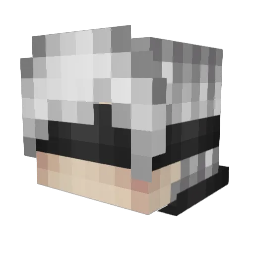 Thicco_Elmo Minecraft avatar head, 3D render