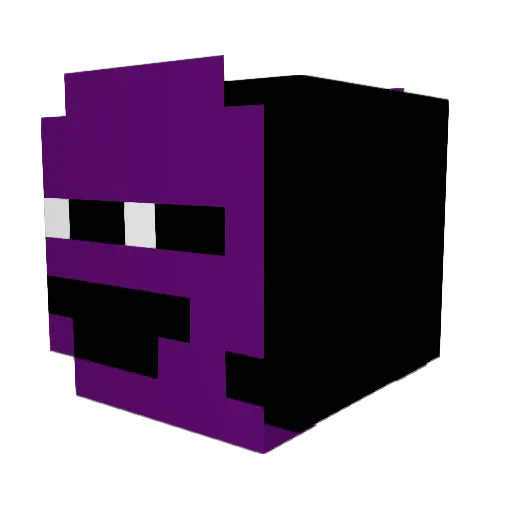 Thiccomini Minecraft avatar head, 3D render