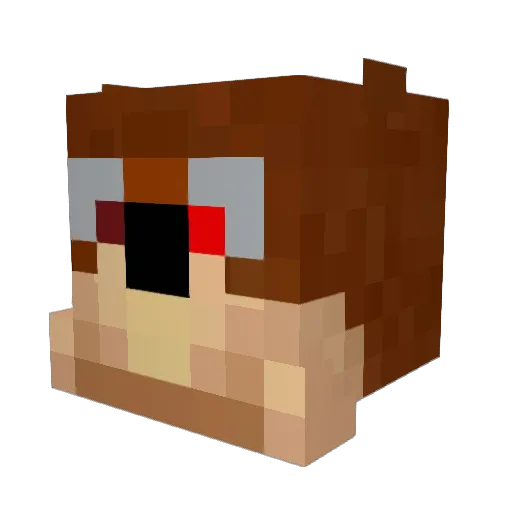 Thiccpapicj Minecraft avatar head, 3D render