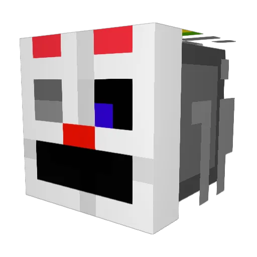 ThiccyVicky Minecraft avatar head, 3D render