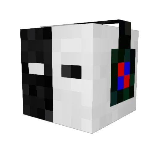 ThickBlackSerf Minecraft avatar head, 3D render