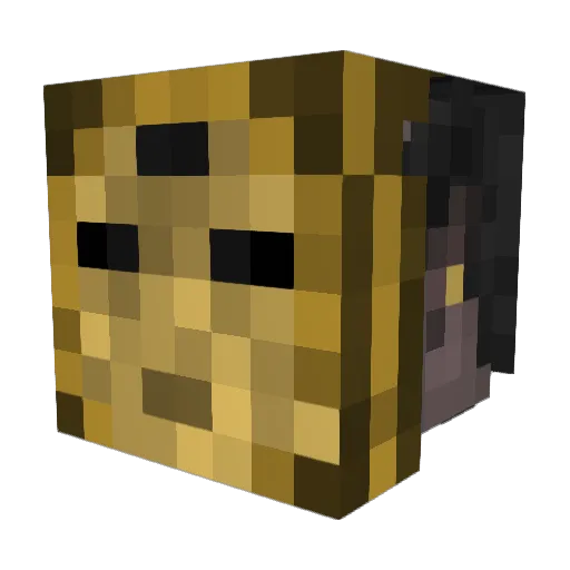 ThickSama Minecraft avatar head, 3D render