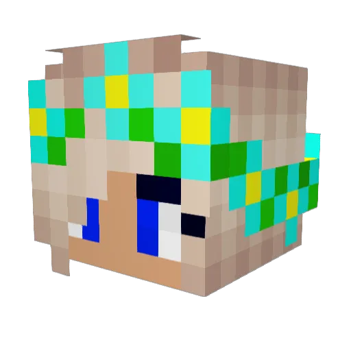 Thickynicky003 Minecraft avatar head, 3D render