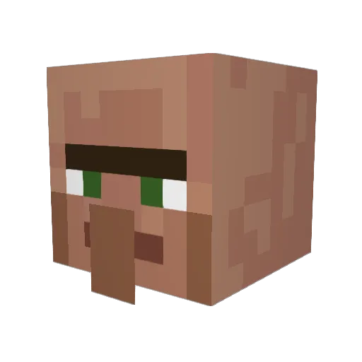 Thico1 Minecraft avatar head, 3D render