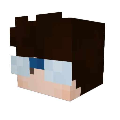 ThiefKnight Minecraft avatar head, 3D render