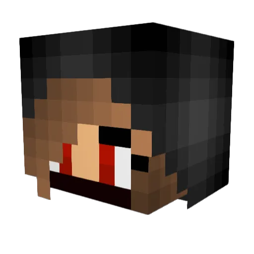 ThiefLuna Minecraft avatar head, 3D render