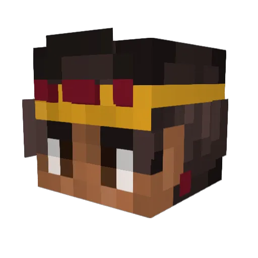 ThiefOfEddis Minecraft avatar head, 3D render