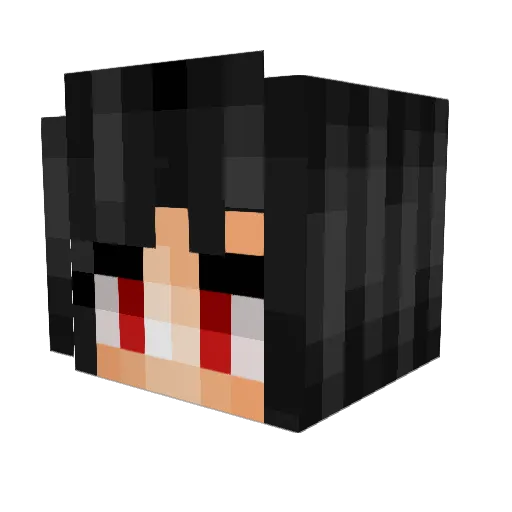 ThiefOfKnowledge Minecraft avatar head, 3D render