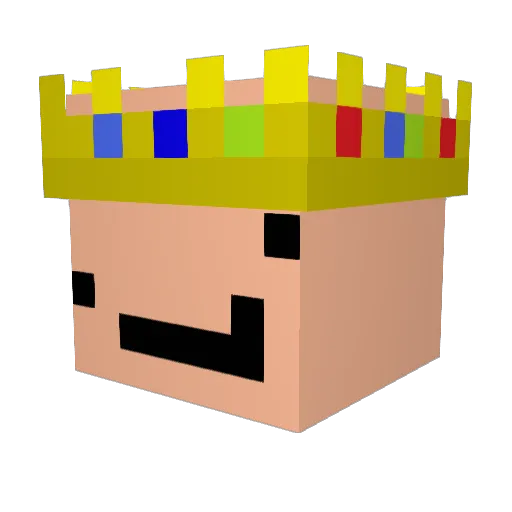 ThienCRN Minecraft avatar head, 3D render