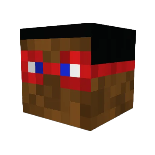 ThieviusThree Minecraft avatar head, 3D render