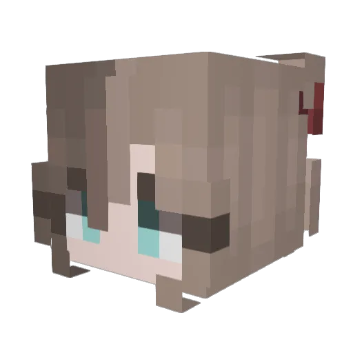 ThiggMayo Minecraft avatar head, 3D render