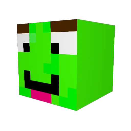 Thiggy10 Minecraft avatar head, 3D render