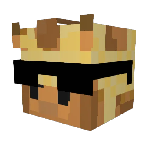 ThijmenCreeper Minecraft avatar head, 3D render