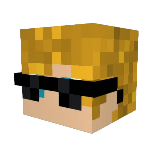 ThijmenKet Minecraft avatar head, 3D render