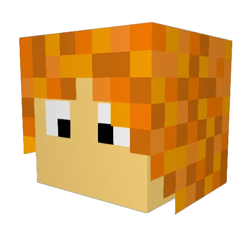 Thijmen_C Minecraft avatar head, 3D render