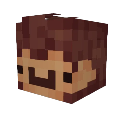 Thijsf7 Minecraft avatar head, 3D render