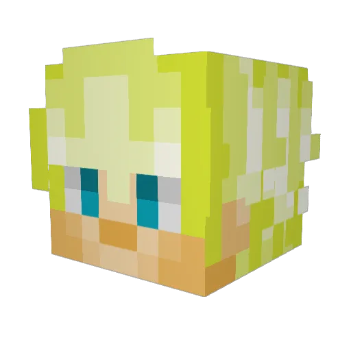 Thijsi0 Minecraft avatar head, 3D render